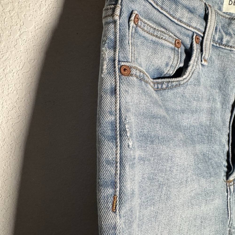 Denim Forum Arlo Jeans | High Rise Straight‎ Light Wash Button Fly | Womens 26 - Picture 10 of 12